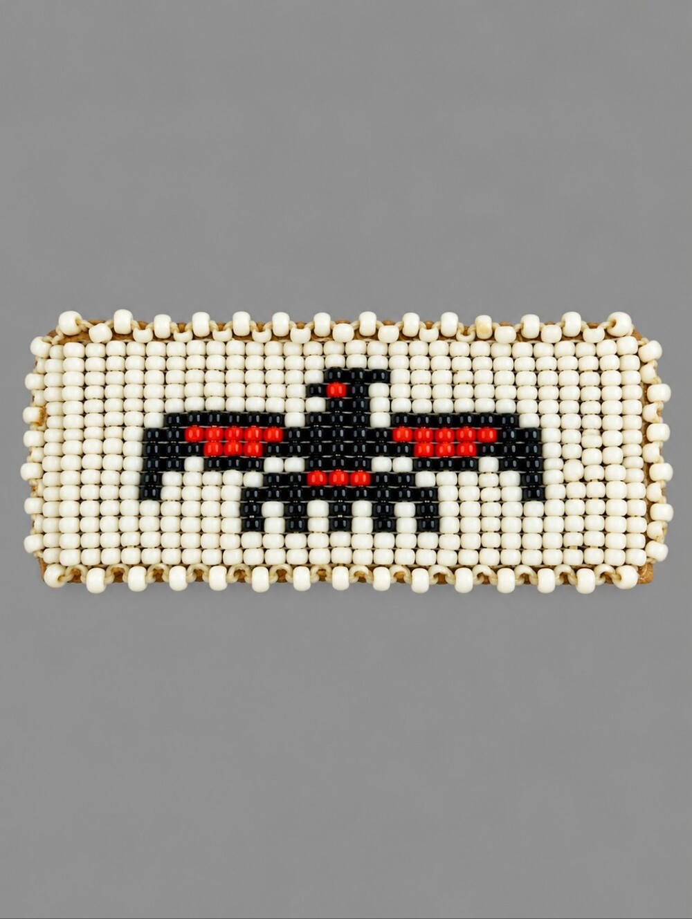 Vintage Native American Tourist Thunderbird Beaded Barrette